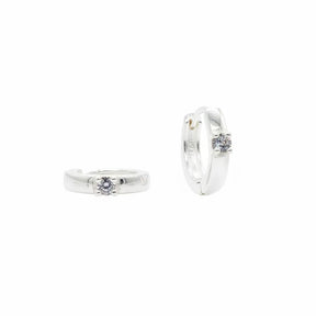 Clicker Mini Hoops – Moissanite Precision Hinged Earrings