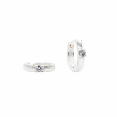 Clicker Mini Hoops – Moissanite Precision Hinged Earrings