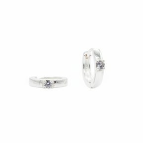 Clicker Mini Hoops – Moissanite Precision Hinged Earrings
