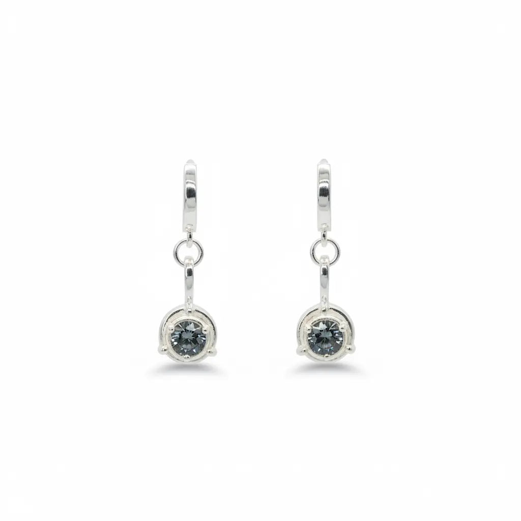 Stardust Moissanite Dangle Earrings