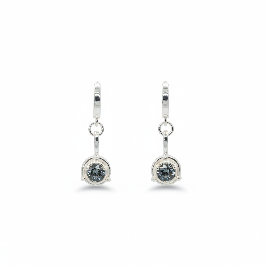 Stardust Moissanite Dangle Earrings