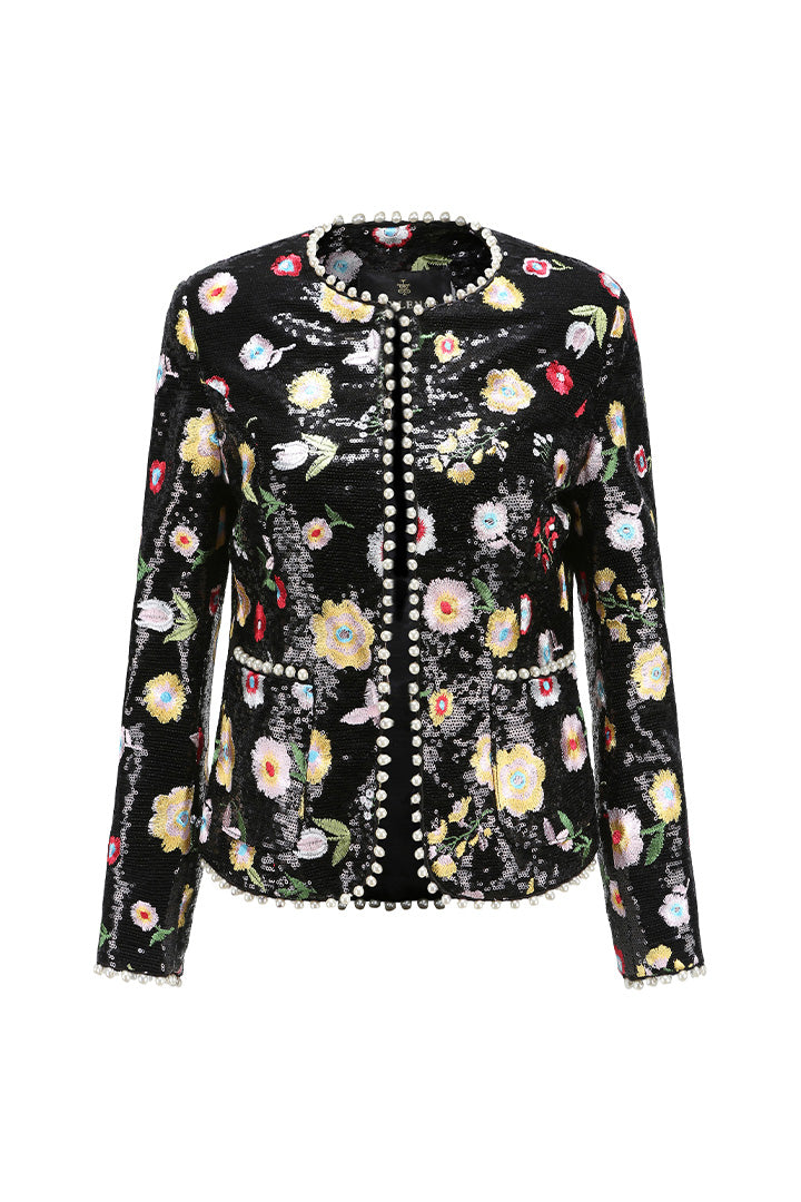 Derling Embroidered Jacket Black