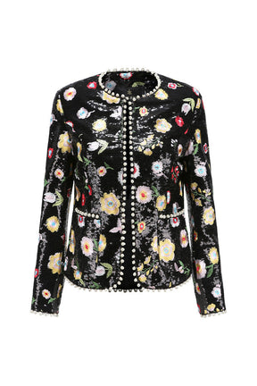 Derling Embroidered Jacket Black