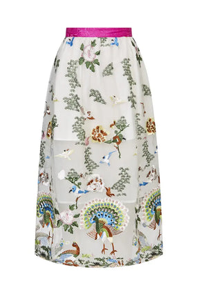 Qiaochu Embroidered Maxi Skirt