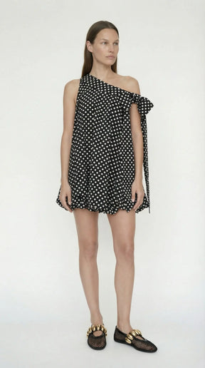 Bow Bubble Polka Dot Dress