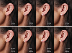 1 CT Lab-Grown Diamond 4-Prong Stud Earrings in 14K Gold