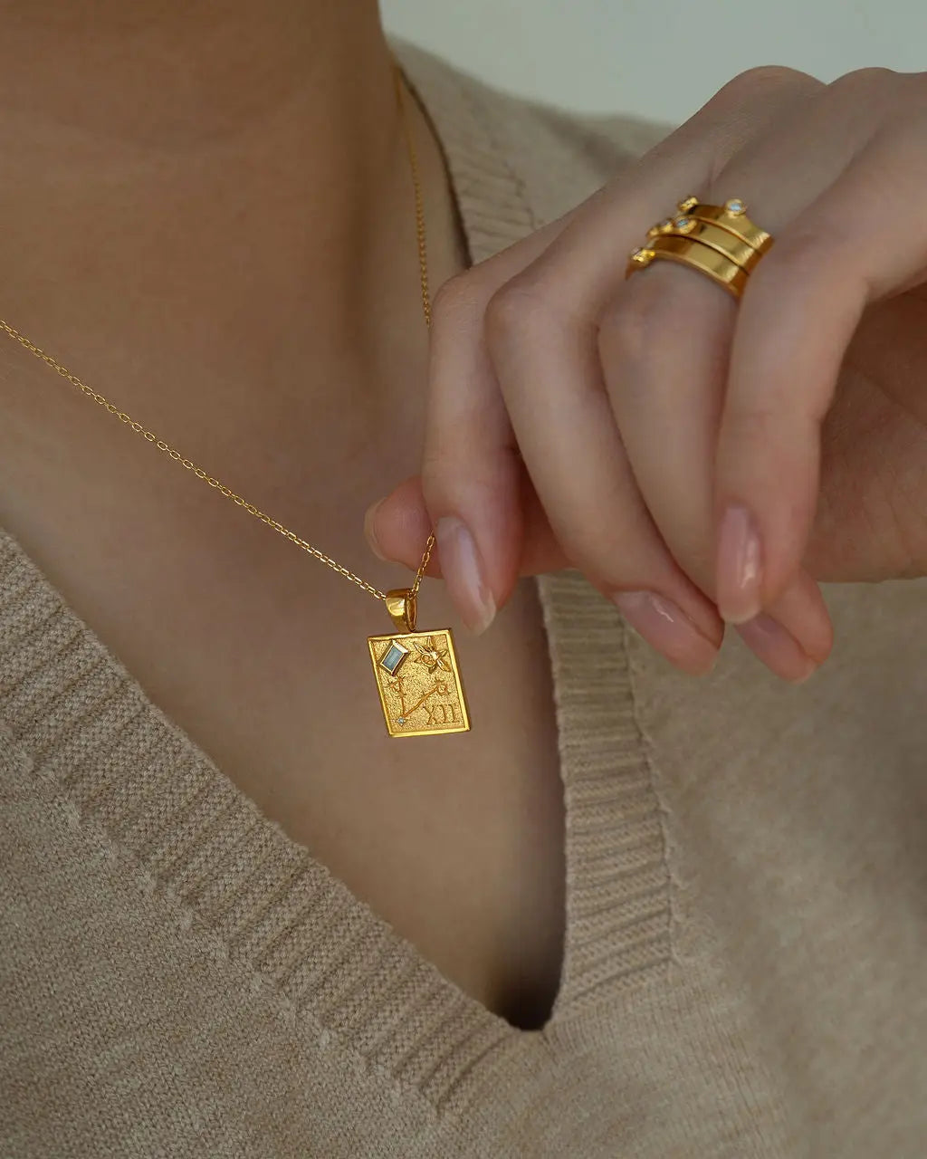 Pisces Zodiac Necklace