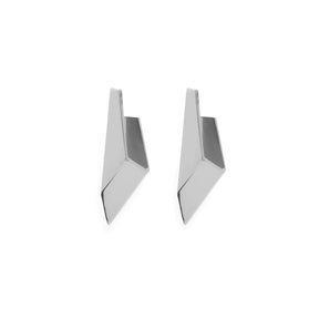 Oblique Earrings - Palladium