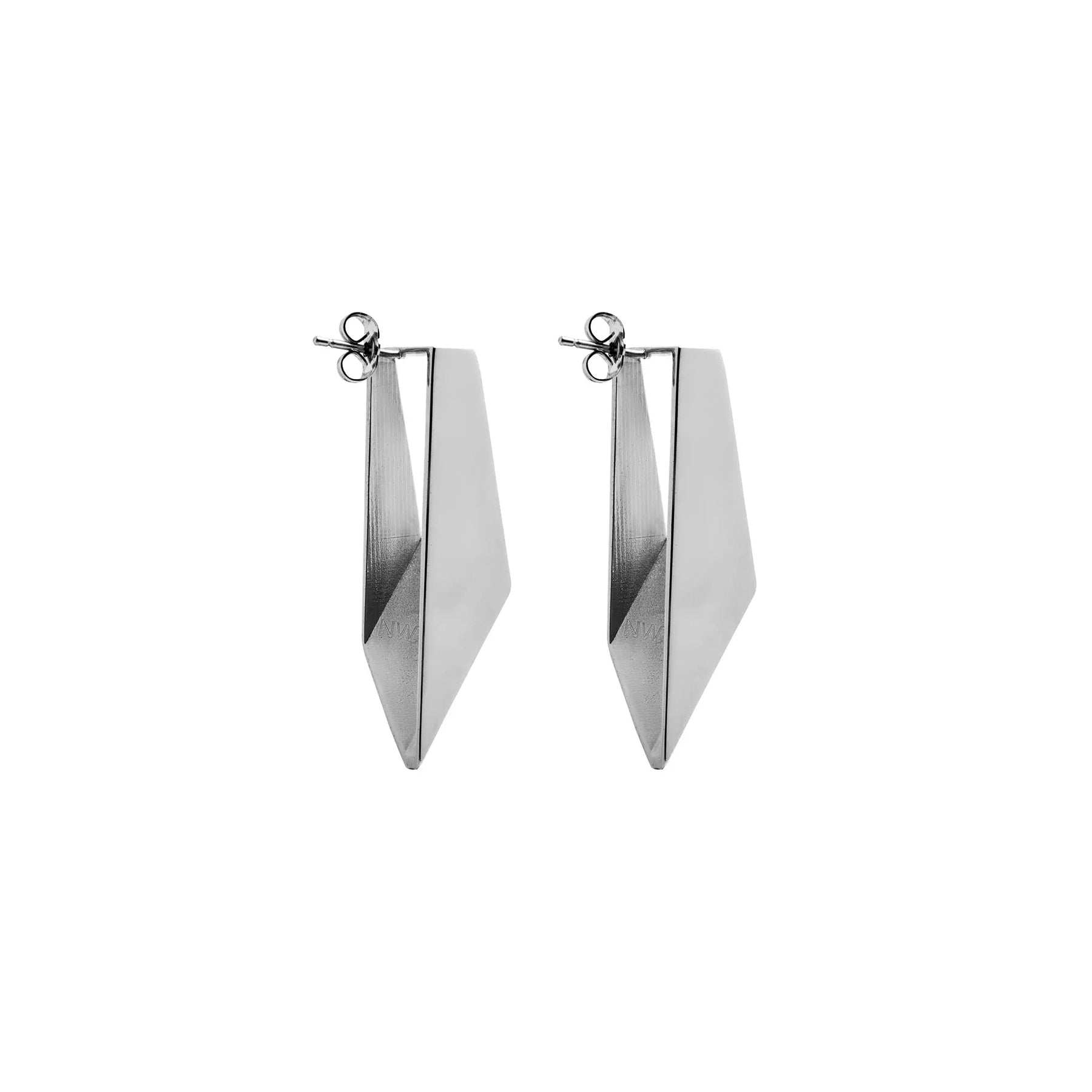 Oblique Earrings - Palladium