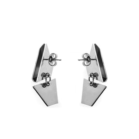 OPTICAL Earrings - Palladium