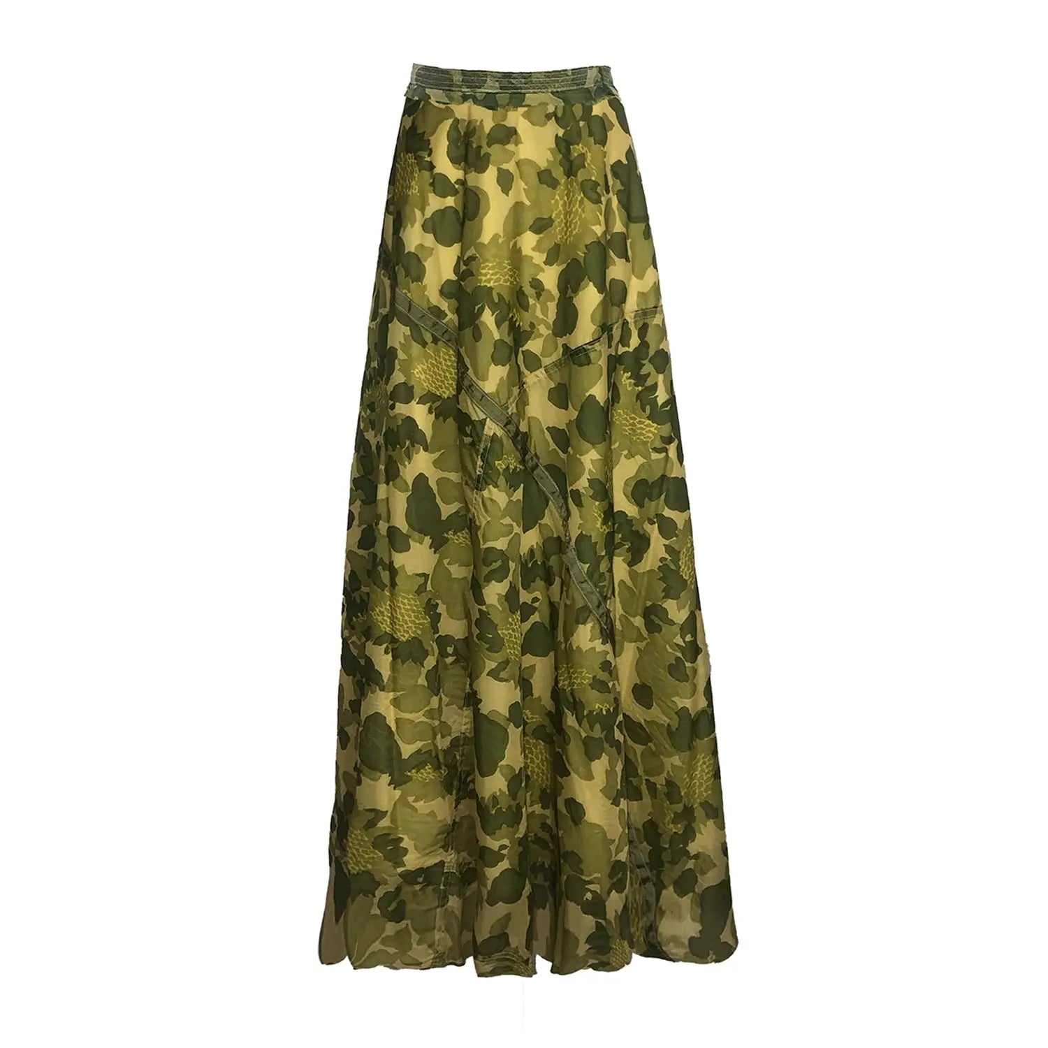 Amelia  Maxi Parachute Skirt-Camo