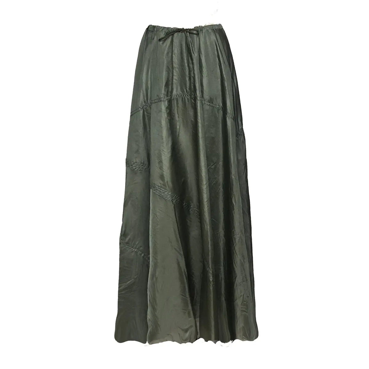 Amy Maxi Parachute Skirt-Olive