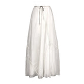 Amy Maxi Parachute Skirt-White
