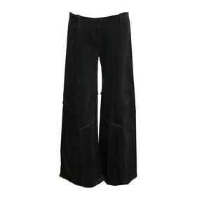Alex Low Rise Wide Leg Jean-Black