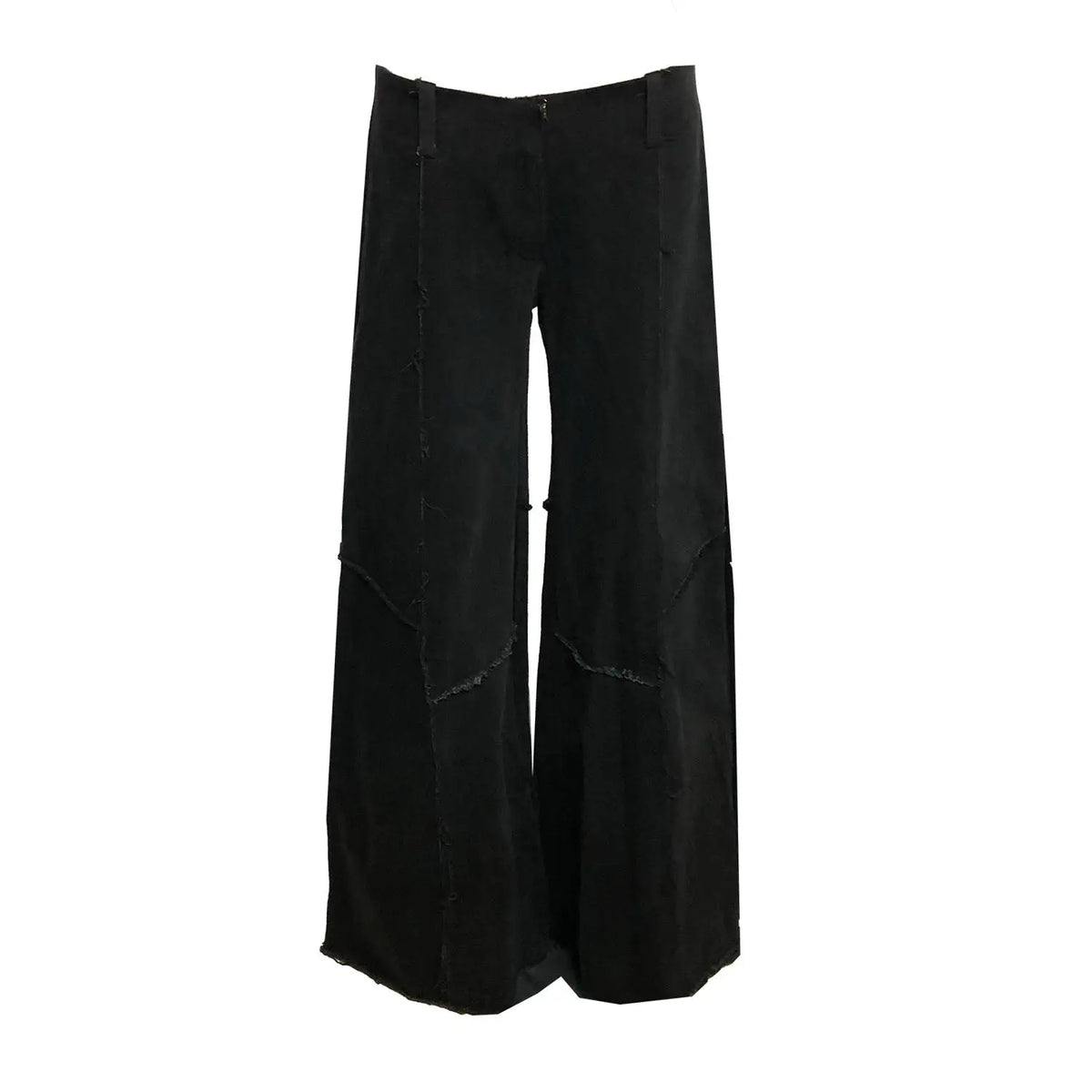 Alex Low Rise Wide Leg Jean-Black