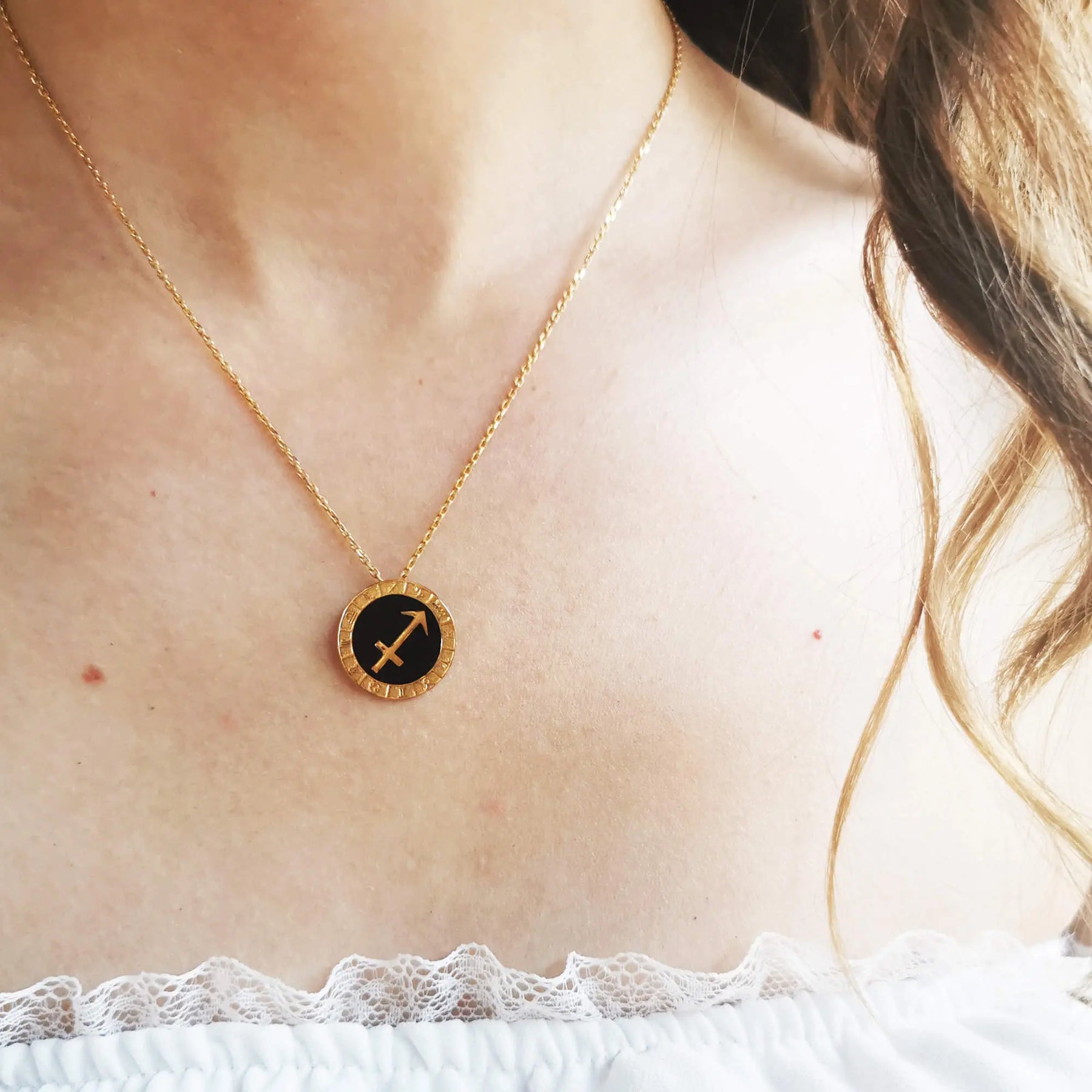 Sagittarius Horoscope Necklace