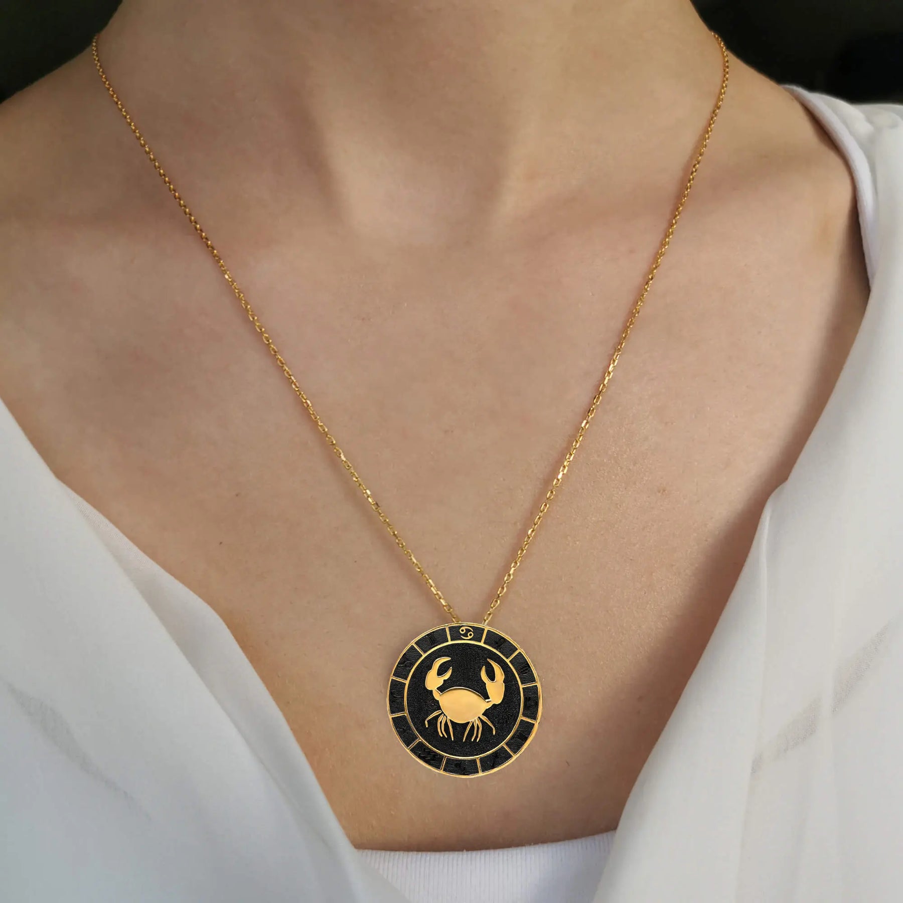 Cancer Zodiac Necklace